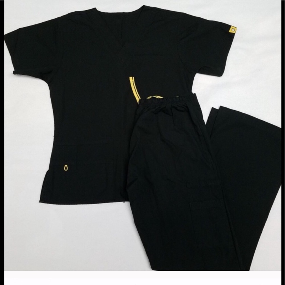 Small scrub set - Black (fits like XS)
